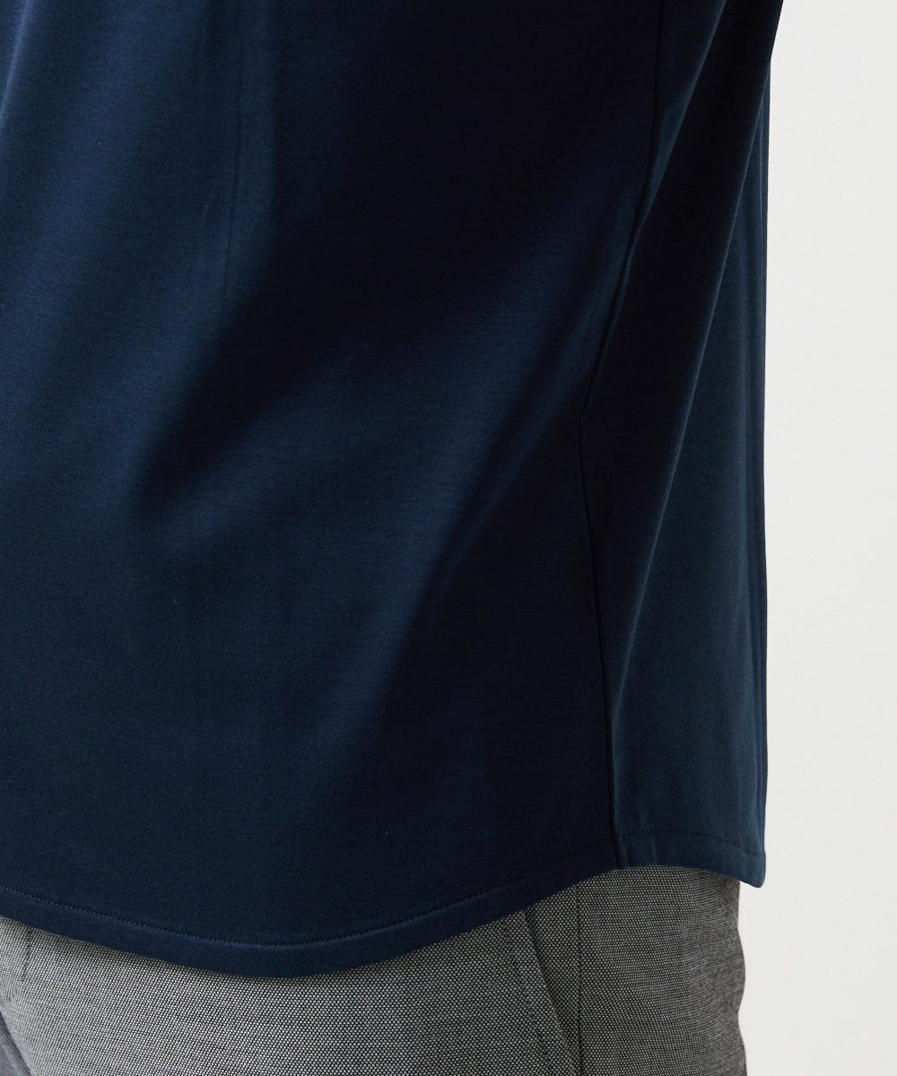 MNKJF65150 MICHEL KLEIN HOMME(ミッシェルクラン オム) クルーネック半袖カットソー ネイビー