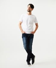 MNKJF65150 MICHEL KLEIN HOMME(ミッシェルクラン オム) クルーネック半袖カットソー ホワイト