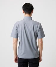 MNKJF70180 MICHEL KLEIN HOMME(ミッシェルクラン オム) 《日本製》チドリ柄半袖ポロシャツ ダークグレー