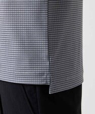 MNKJF70180 MICHEL KLEIN HOMME(ミッシェルクラン オム) 《日本製》チドリ柄半袖ポロシャツ ダークグレー