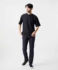 MNKJF77150 MICHEL KLEIN HOMME(ミッシェルクラン オム) リラックスクルーネック半袖カットソー ブラック