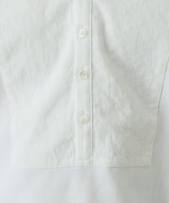MNKJP20150 MICHEL KLEIN HOMME(ミッシェルクラン オム) 刺繍入りヘンリーネック長袖カットソー ホワイト(90)