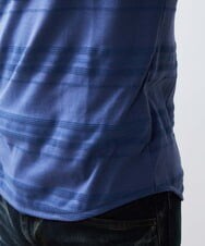 MNKJS05130 MICHEL KLEIN HOMME(ミッシェルクラン オム) 《日本製》ボーダークルーネックカットソー パープル(66)