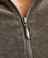 MNKJS07250 MICHEL KLEIN HOMME(ミッシェルクラン オム) ベロアスタンドカーディガン ベージュ