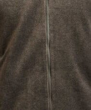 MNKJS07250 MICHEL KLEIN HOMME(ミッシェルクラン オム) ベロアスタンドカーディガン ベージュ
