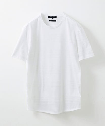 MNKJS15110 MICHEL KLEIN HOMME 《日本製》ボーダークルーネック半袖カットソー
