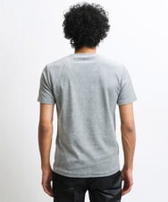MNKJS17130 MICHEL KLEIN HOMME(ミッシェルクラン オム) 《日本製》ベロアVネックカットソー ライトグレー(91)