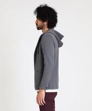 MNKJS33270 MICHEL KLEIN HOMME(ミッシェルクラン オム) ジオメトリックジャガードパーカー グレー(92)