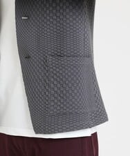 MNKJS33270 MICHEL KLEIN HOMME(ミッシェルクラン オム) ジオメトリックジャガードパーカー グレー(92)