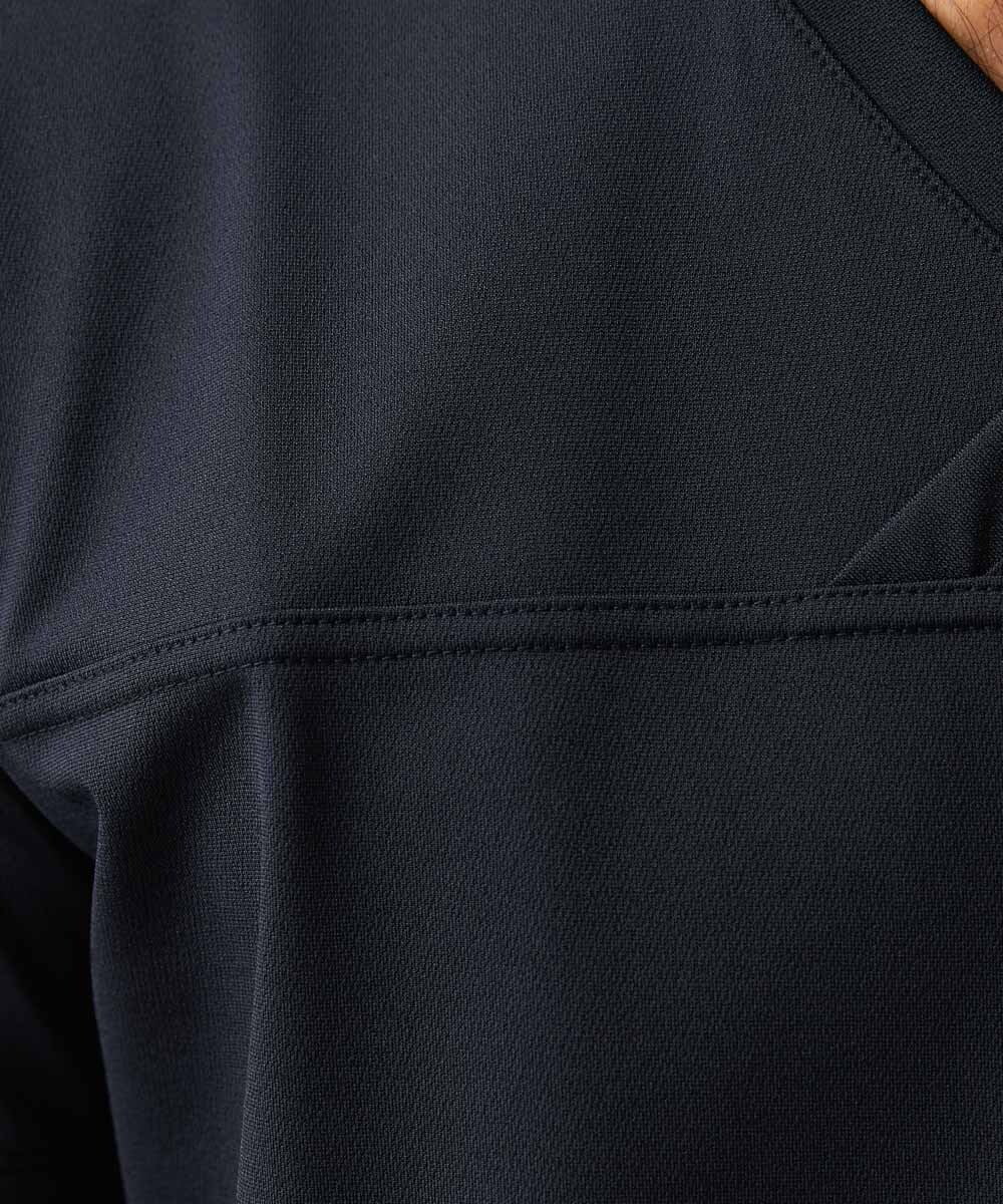 MNKJS51150 MICHEL KLEIN HOMME(ミッシェルクラン オム) 《日本製》カシュクールVネックカットソー ブラック(94)