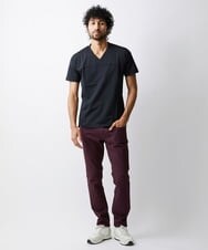 MNKJS51150 MICHEL KLEIN HOMME(ミッシェルクラン オム) 《日本製》カシュクールVネックカットソー ブラック(94)