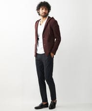 MNKJX33290 MICHEL KLEIN HOMME(ミッシェルクラン オム) ウェーブパーカージャケット ブラウン