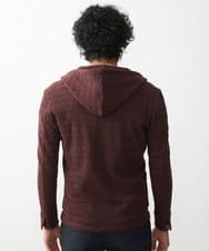 MNKJX33290 MICHEL KLEIN HOMME(ミッシェルクラン オム) ウェーブパーカージャケット ブラウン