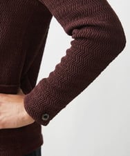 MNKJX33290 MICHEL KLEIN HOMME(ミッシェルクラン オム) ウェーブパーカージャケット ブラウン