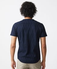 MNKJX50130 MICHEL KLEIN HOMME(ミッシェルクラン オム) 《日本製》ウェーブリンクス半袖カットソー ネイビー