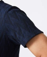 MNKJX50130 MICHEL KLEIN HOMME(ミッシェルクラン オム) 《日本製》ウェーブリンクス半袖カットソー ネイビー