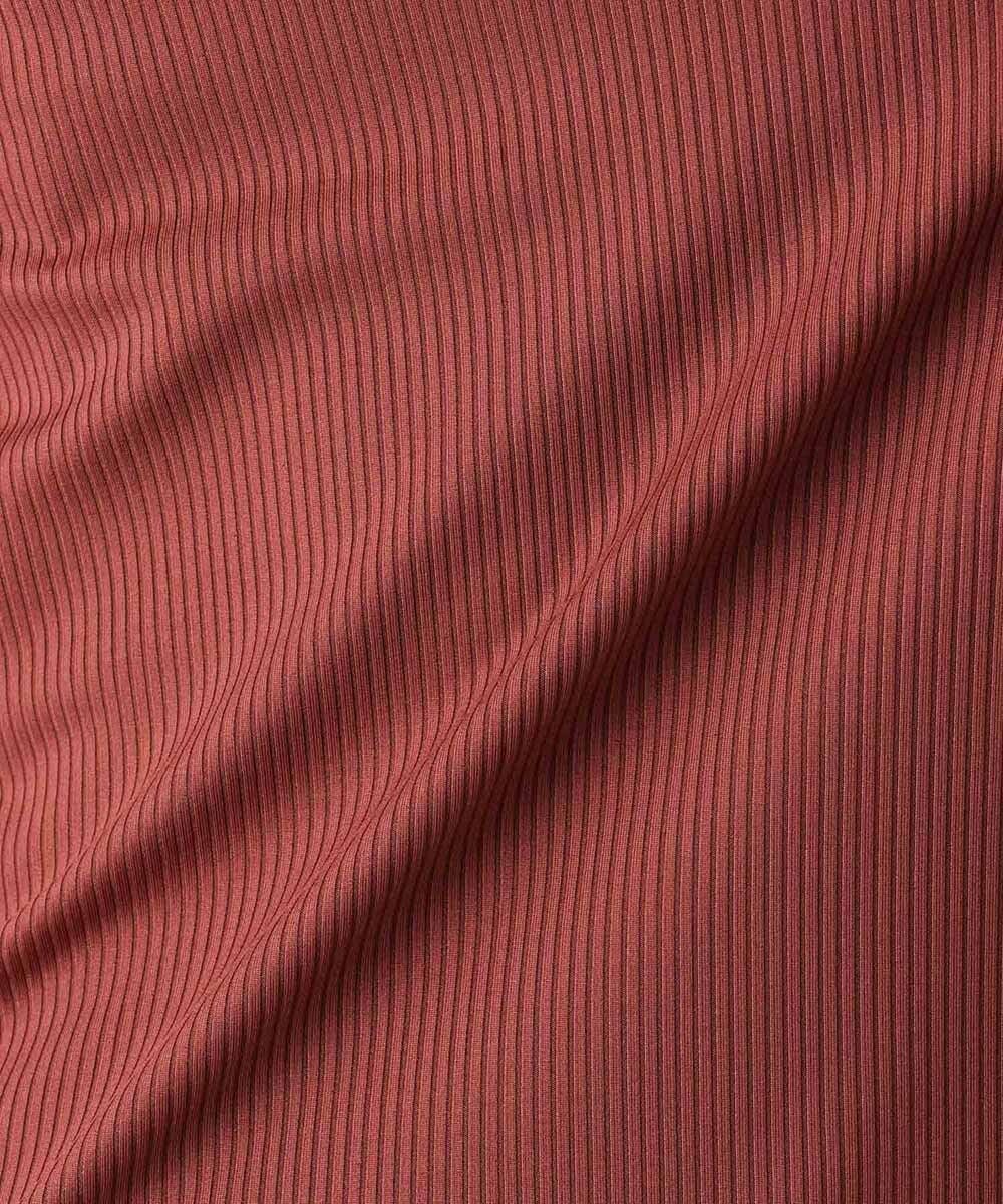 MNKJX54150 MICHEL KLEIN HOMME(ミッシェルクラン オム) ヘンリーネックプリーツ半袖カットソー オレンジ