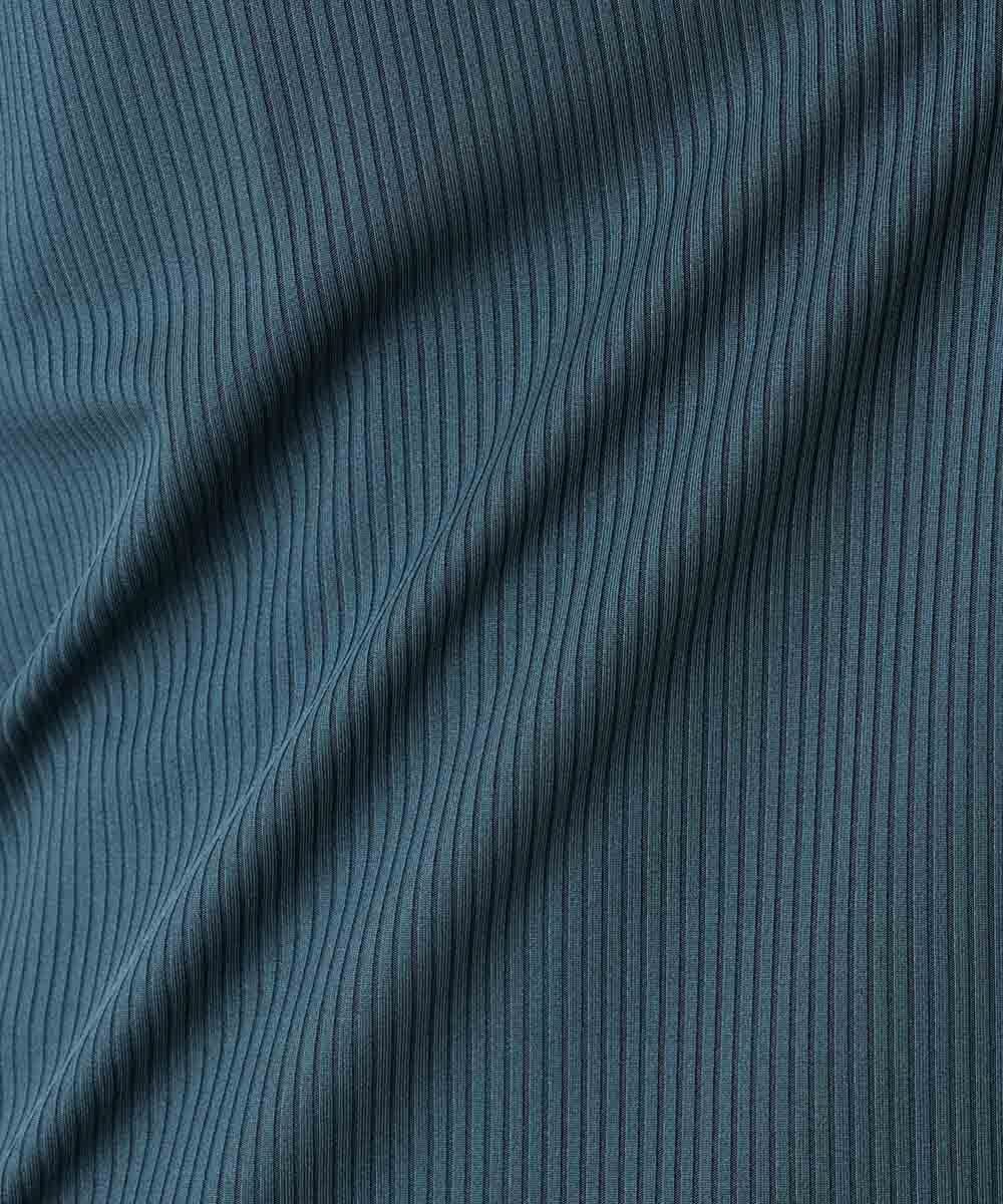 MNKJX54150 MICHEL KLEIN HOMME(ミッシェルクラン オム) ヘンリーネックプリーツ半袖カットソー ライトブルー
