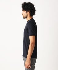 MNKJX54150 MICHEL KLEIN HOMME(ミッシェルクラン オム) ヘンリーネックプリーツ半袖カットソー ブラック