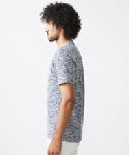 MNKJX55170 MICHEL KLEIN HOMME(ミッシェルクラン オム) スラブツイード半袖カットソー ブルー