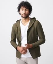 MNKJX56290 MICHEL KLEIN HOMME(ミッシェルクラン オム) マイクロチェックリンクスパーカー カーキ