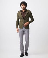 MNKJX56290 MICHEL KLEIN HOMME(ミッシェルクラン オム) マイクロチェックリンクスパーカー カーキ