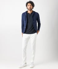 MNKJX56290 MICHEL KLEIN HOMME(ミッシェルクラン オム) マイクロチェックリンクスパーカー ネイビー