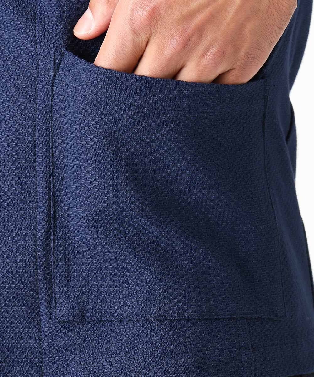 MNKJX56290 MICHEL KLEIN HOMME(ミッシェルクラン オム) マイクロチェックリンクスパーカー ネイビー
