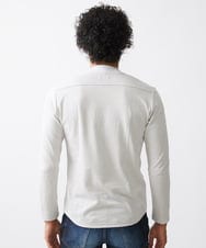 MNKJX72150 MICHEL KLEIN HOMME(ミッシェルクラン オム) 《日本製》リンクス長袖カットソー ライトグレー