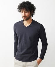 MNKJX72150 MICHEL KLEIN HOMME(ミッシェルクラン オム) 《日本製》リンクス長袖カットソー ダークグレー