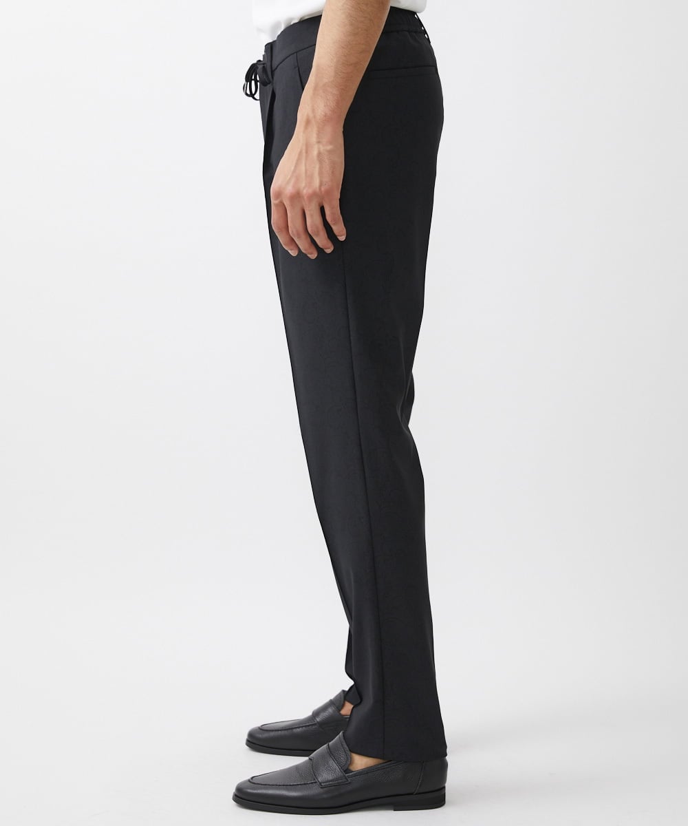 MNLAA52250 MICHEL KLEIN HOMME(ミッシェルクラン オム) 総柄スラックスパンツ セットアップ ブラック