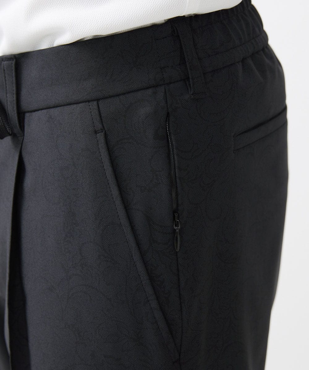 MNLAA52250 MICHEL KLEIN HOMME(ミッシェルクラン オム) 総柄スラックスパンツ セットアップ ブラック
