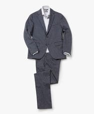 MNLAA55230 MICHEL KLEIN HOMME(ミッシェルクラン オム) ウール調ストレッチスラックスパンツ セットアップ ネイビー