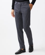 MNLAA55230 MICHEL KLEIN HOMME(ミッシェルクラン オム) ウール調ストレッチスラックスパンツ セットアップ ネイビー