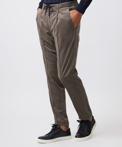 MNLAA56230 MICHEL KLEIN HOMME トリコットベロアイージースラックスパンツ セットアップ
