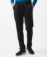 MNLAA56230 MICHEL KLEIN HOMME(ミッシェルクラン オム) トリコットベロアイージースラックスパンツ セットアップ ブラック