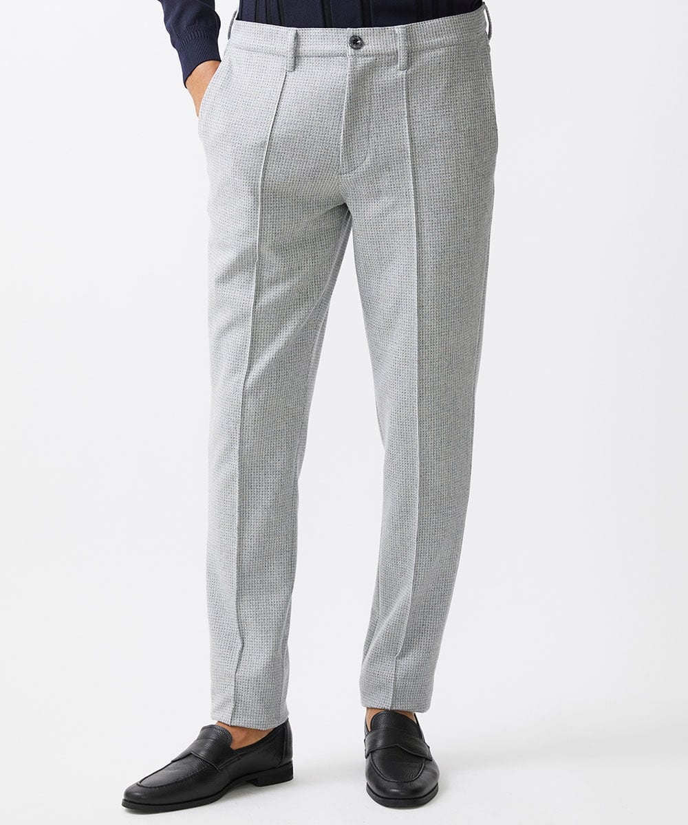 MNLAA57270 MICHEL KLEIN HOMME(ミッシェルクラン オム) ストレッチスラックスパンツ セットアップ グレー
