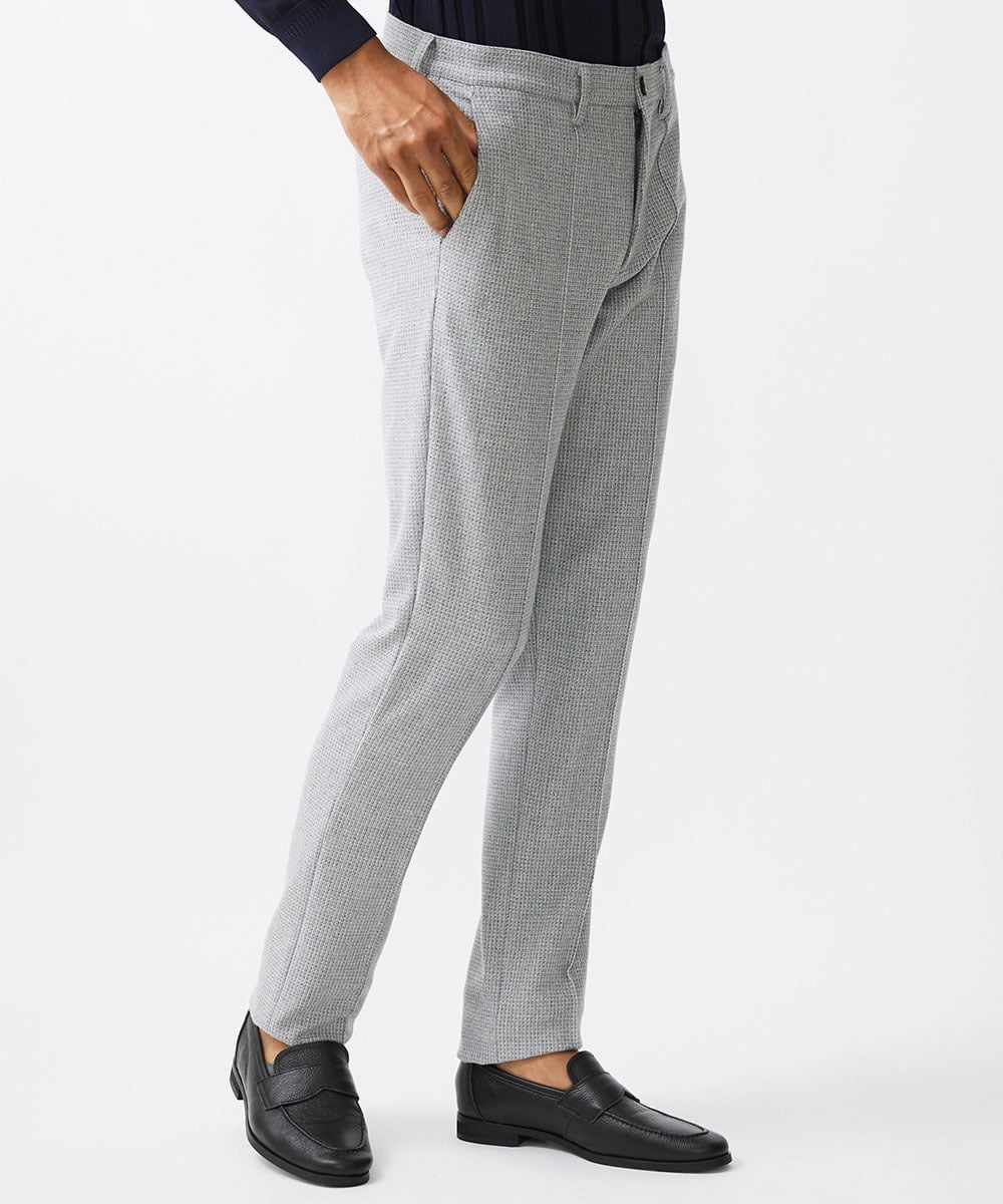 MNLAA57270 MICHEL KLEIN HOMME(ミッシェルクラン オム) ストレッチスラックスパンツ セットアップ グレー