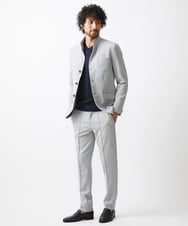 MNLAA57270 MICHEL KLEIN HOMME(ミッシェルクラン オム) ストレッチスラックスパンツ セットアップ グレー