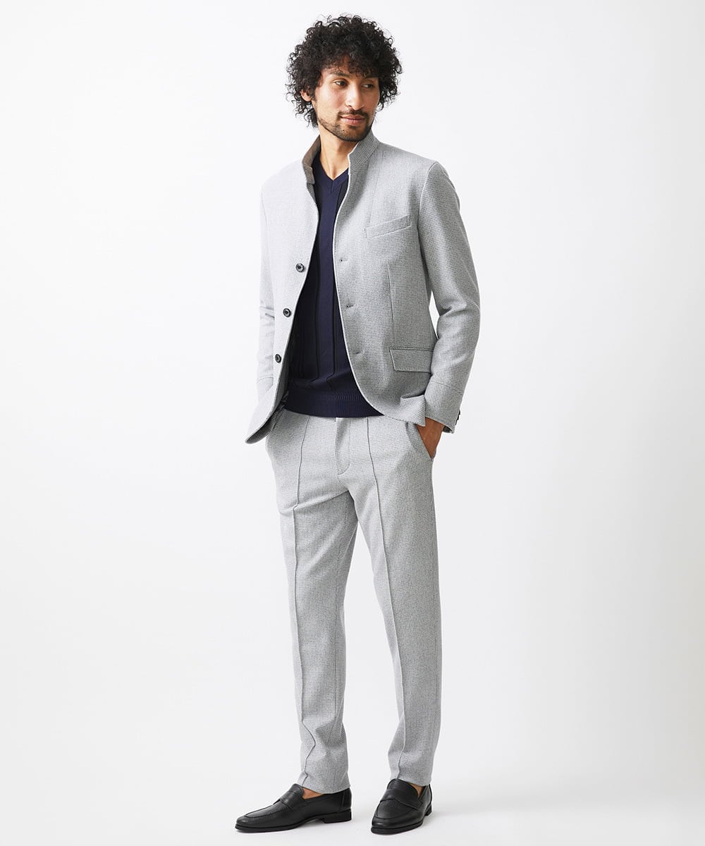 MNLAA57270 MICHEL KLEIN HOMME(ミッシェルクラン オム) ストレッチスラックスパンツ セットアップ グレー