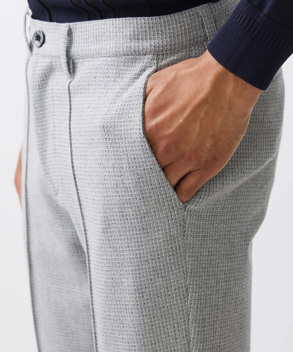 MNLAA57270 MICHEL KLEIN HOMME(ミッシェルクラン オム) ストレッチスラックスパンツ セットアップ グレー