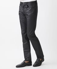 MNLAA65250 MICHEL KLEIN HOMME(ミッシェルクラン オム) ヴィンテージ調ツイルファイブポケットパンツ セットアップ ブラック