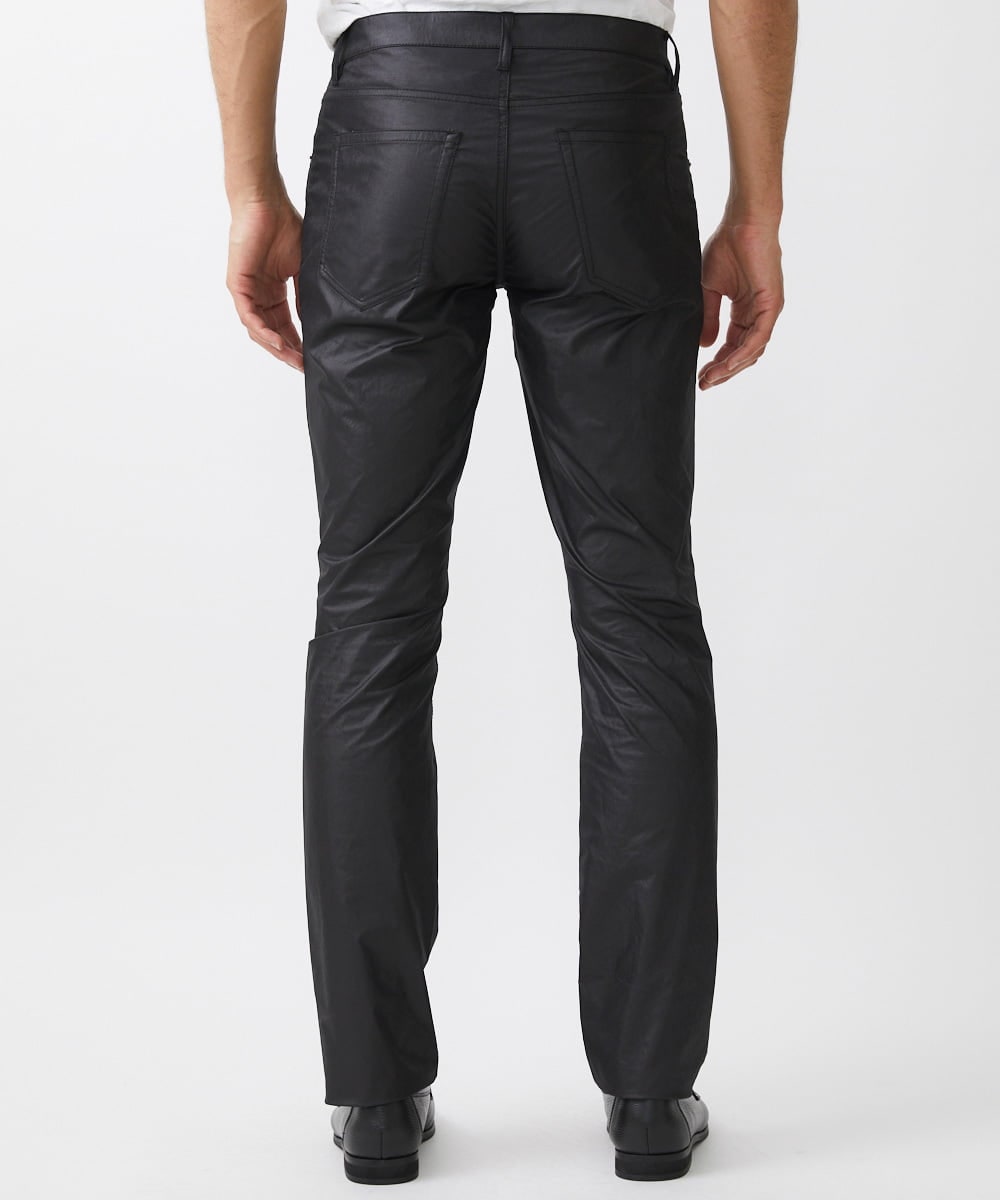MNLAA65250 MICHEL KLEIN HOMME(ミッシェルクラン オム) ヴィンテージ調ツイルファイブポケットパンツ セットアップ ブラック