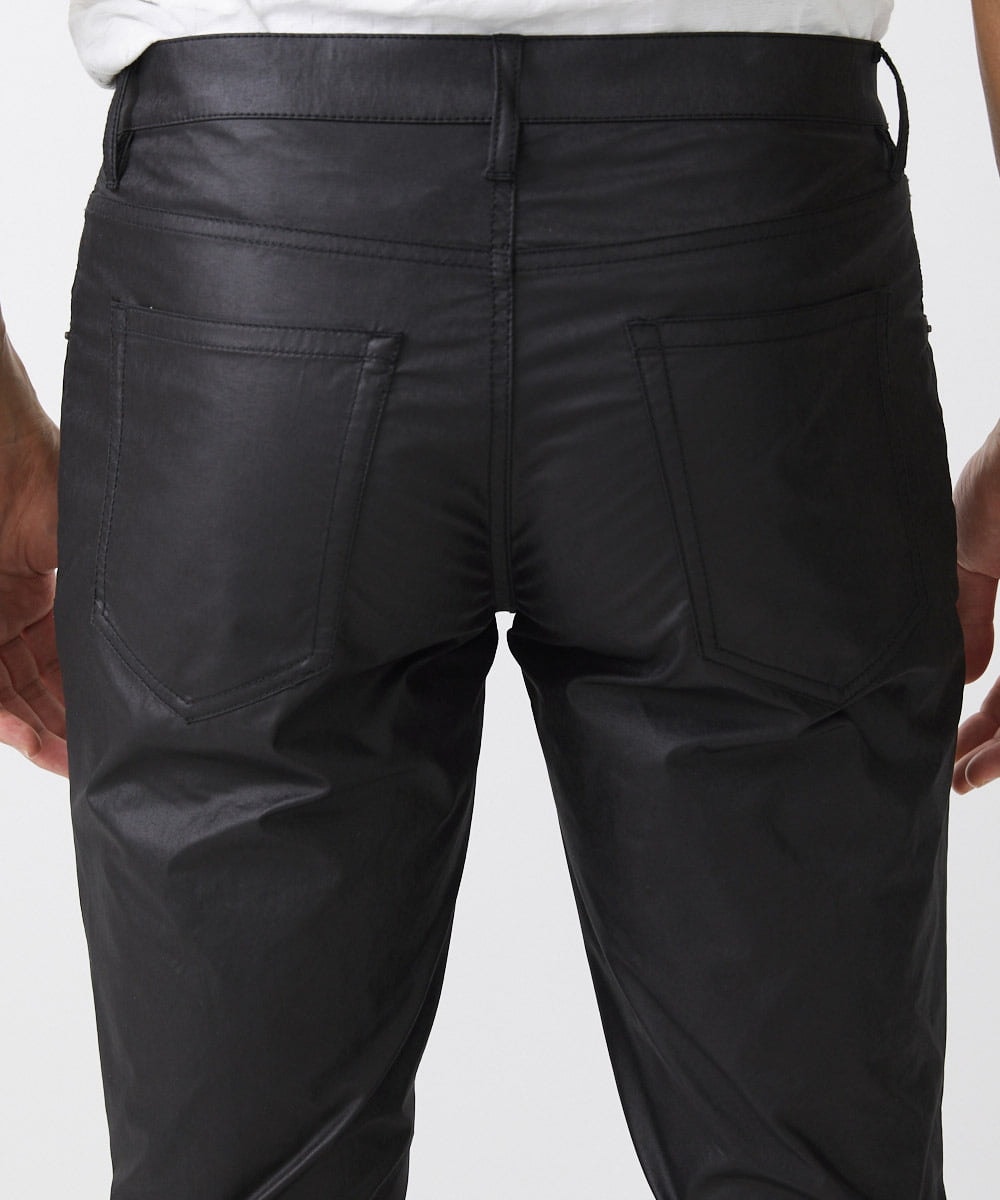 MNLAA65250 MICHEL KLEIN HOMME(ミッシェルクラン オム) ヴィンテージ調ツイルファイブポケットパンツ セットアップ ブラック
