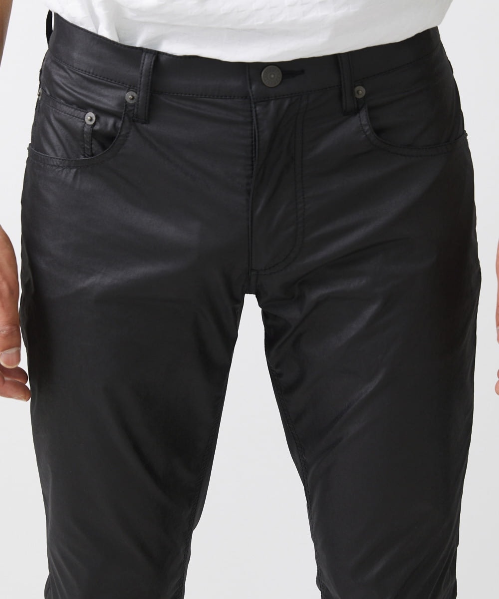 MNLAA65250 MICHEL KLEIN HOMME(ミッシェルクラン オム) ヴィンテージ調ツイルファイブポケットパンツ セットアップ ブラック