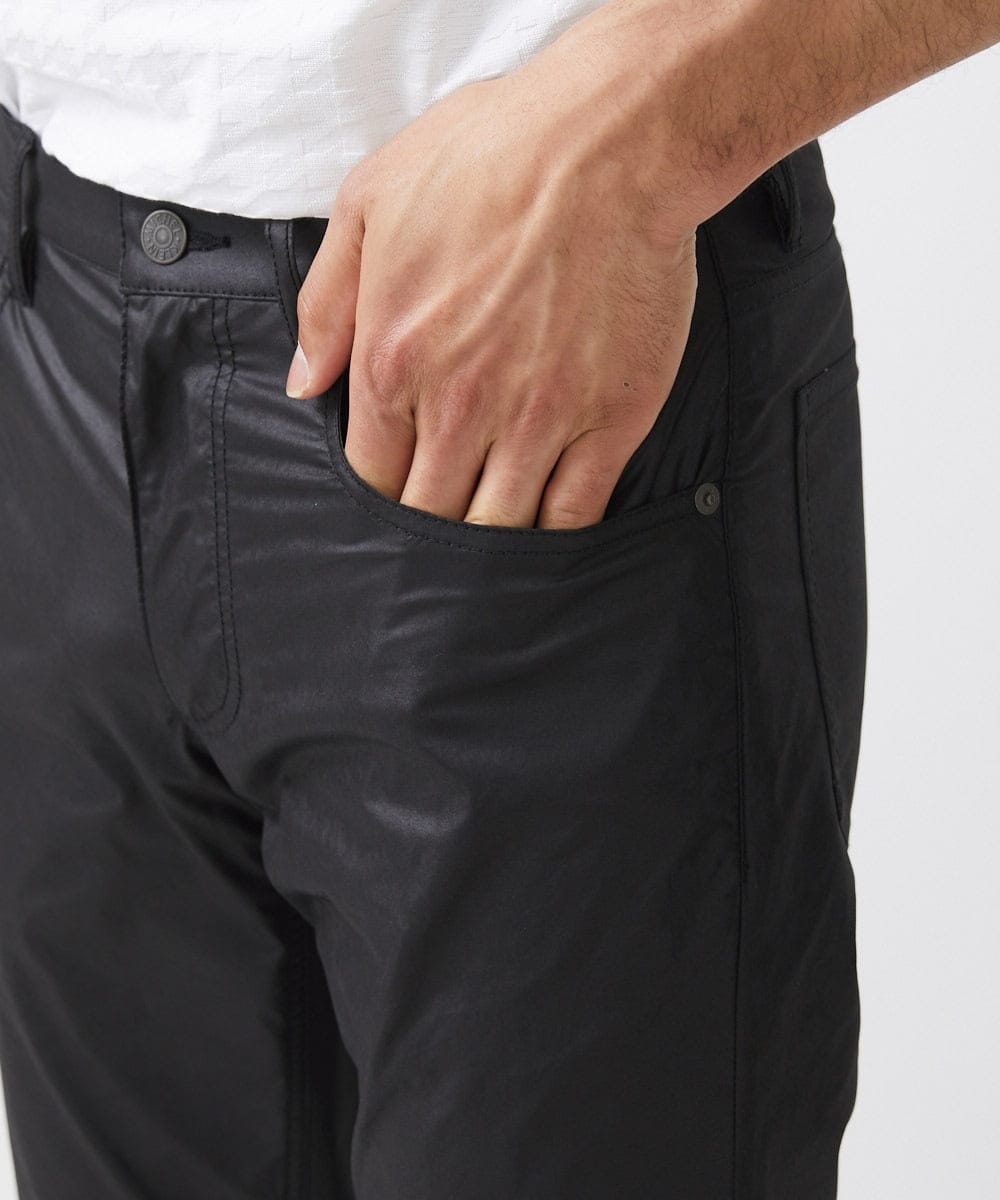 MNLAA65250 MICHEL KLEIN HOMME(ミッシェルクラン オム) ヴィンテージ調ツイルファイブポケットパンツ セットアップ ブラック