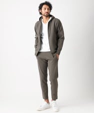 MNLAC54200 MICHEL KLEIN HOMME(ミッシェルクラン オム) ハイゲージニットリラックスパンツ セットアップ ブラウン