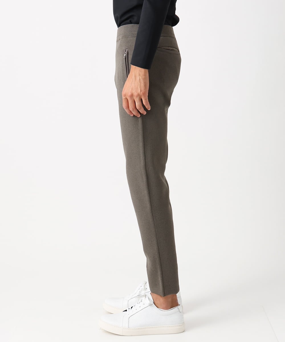 MNLAC54200 MICHEL KLEIN HOMME(ミッシェルクラン オム) ハイゲージニットリラックスパンツ セットアップ ブラウン
