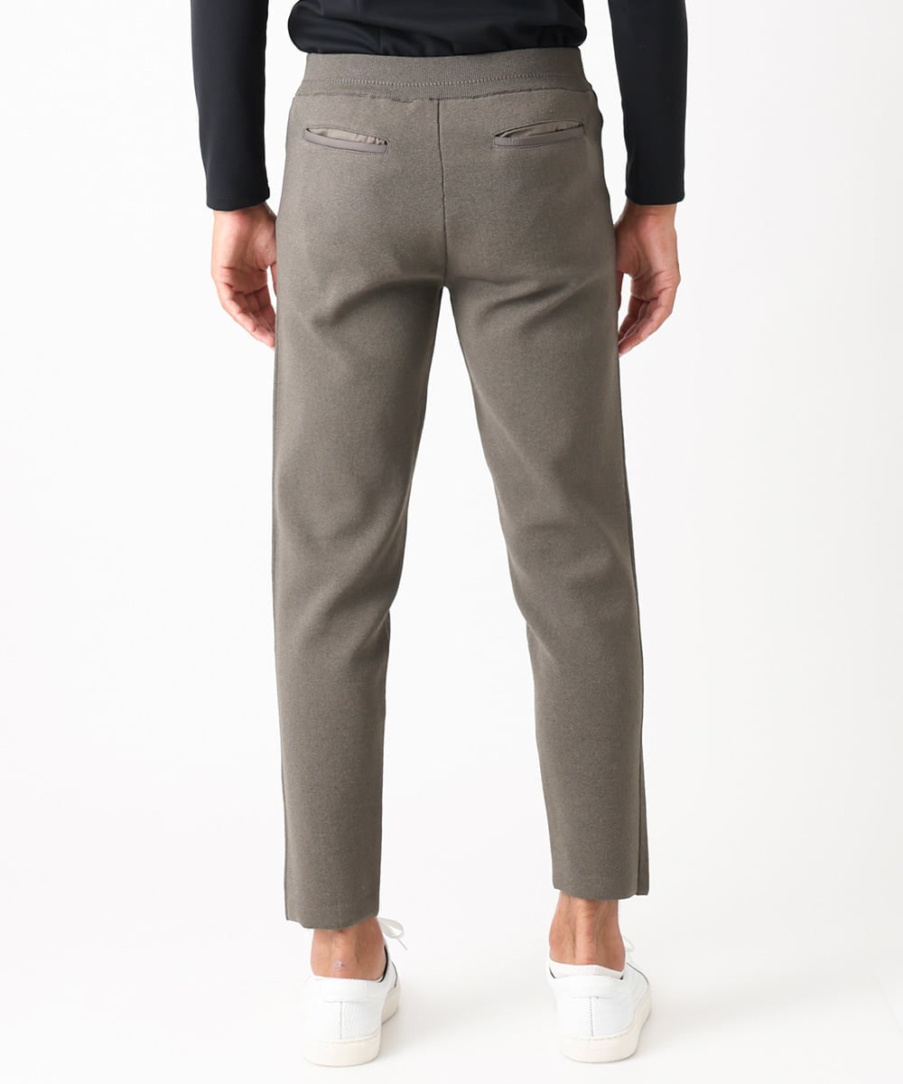 MNLAC54200 MICHEL KLEIN HOMME(ミッシェルクラン オム) ハイゲージニットリラックスパンツ セットアップ ブラウン