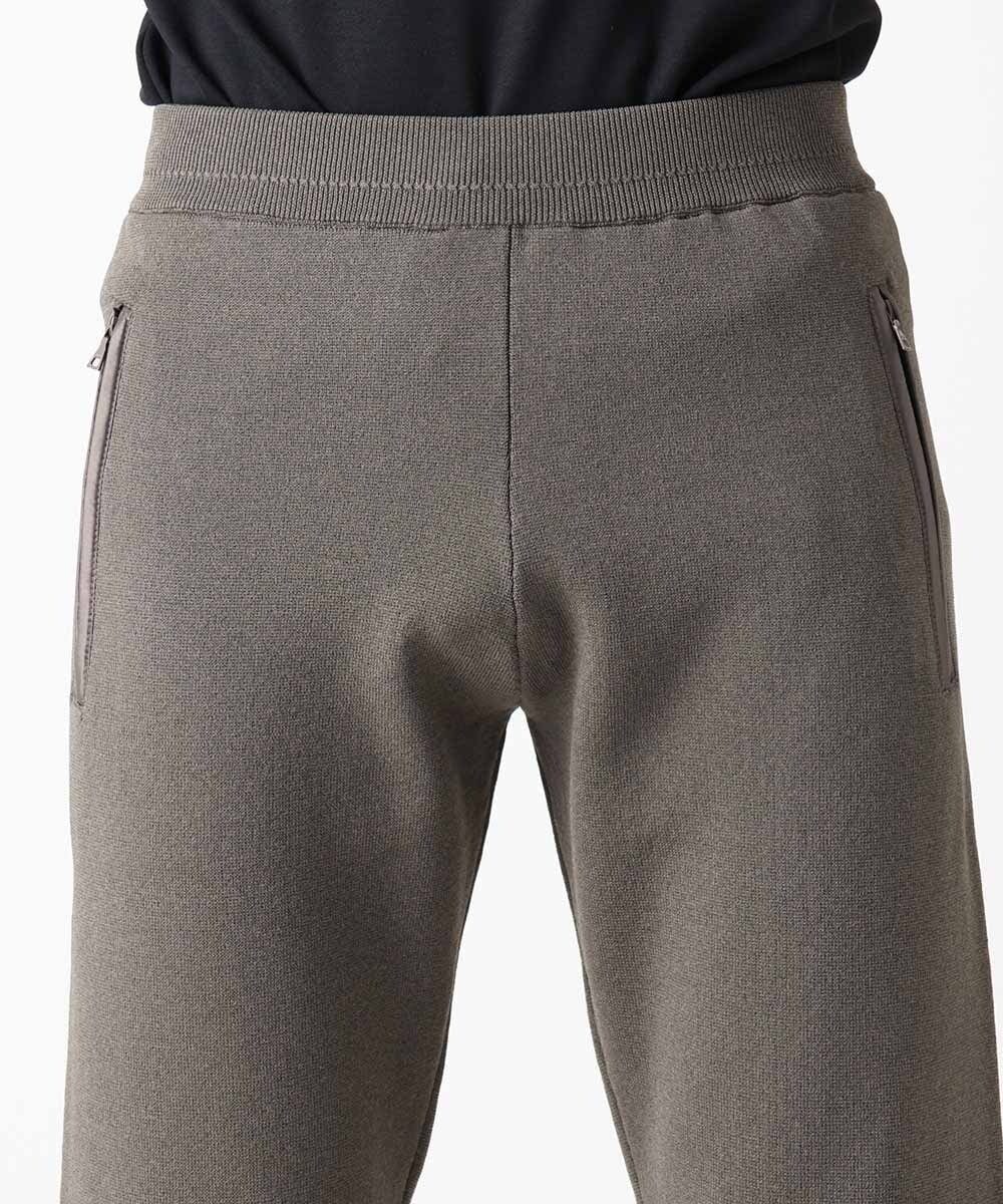 MNLAC54200 MICHEL KLEIN HOMME(ミッシェルクラン オム) ハイゲージニットリラックスパンツ セットアップ ブラウン